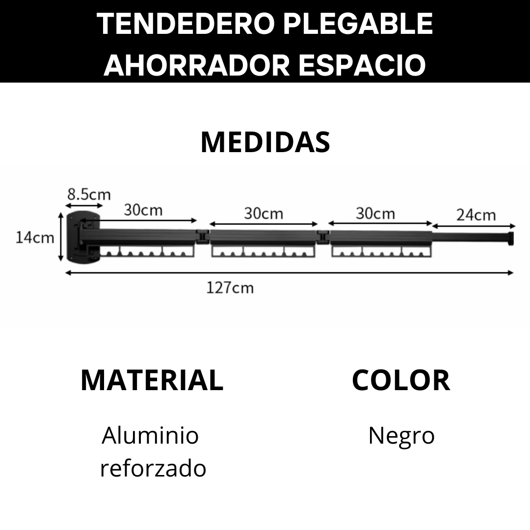 Tendedero Plegable AhorraEspacio